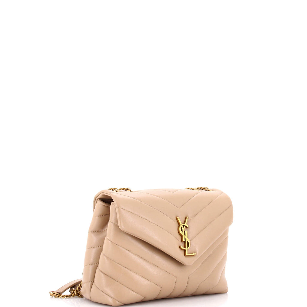Loulou Shoulder Bag Matelasse Chevron Leather Small