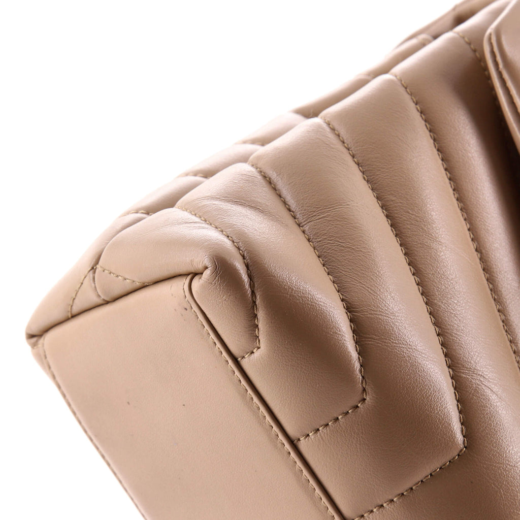 Loulou Shoulder Bag Matelasse Chevron Leather Small