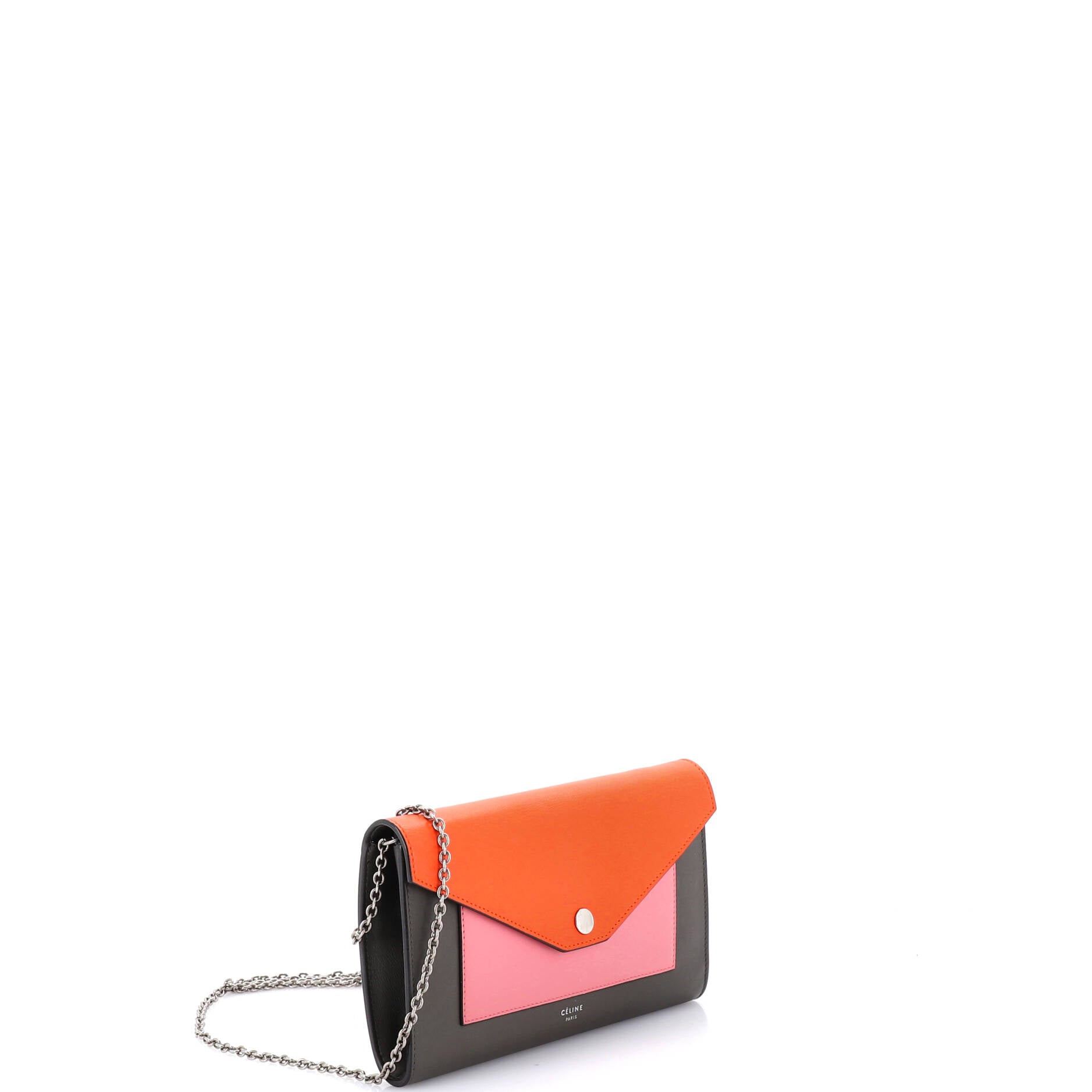 Pocket Envelope Shoulder Bag Leather Small