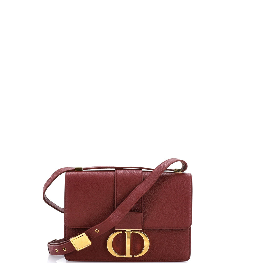 30 Montaigne Flap Bag Leather