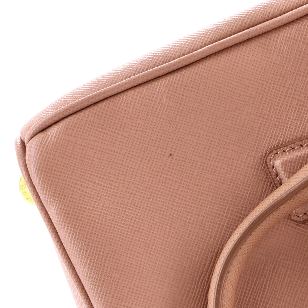 Galleria Double Zip Tote Saffiano Leather Mini