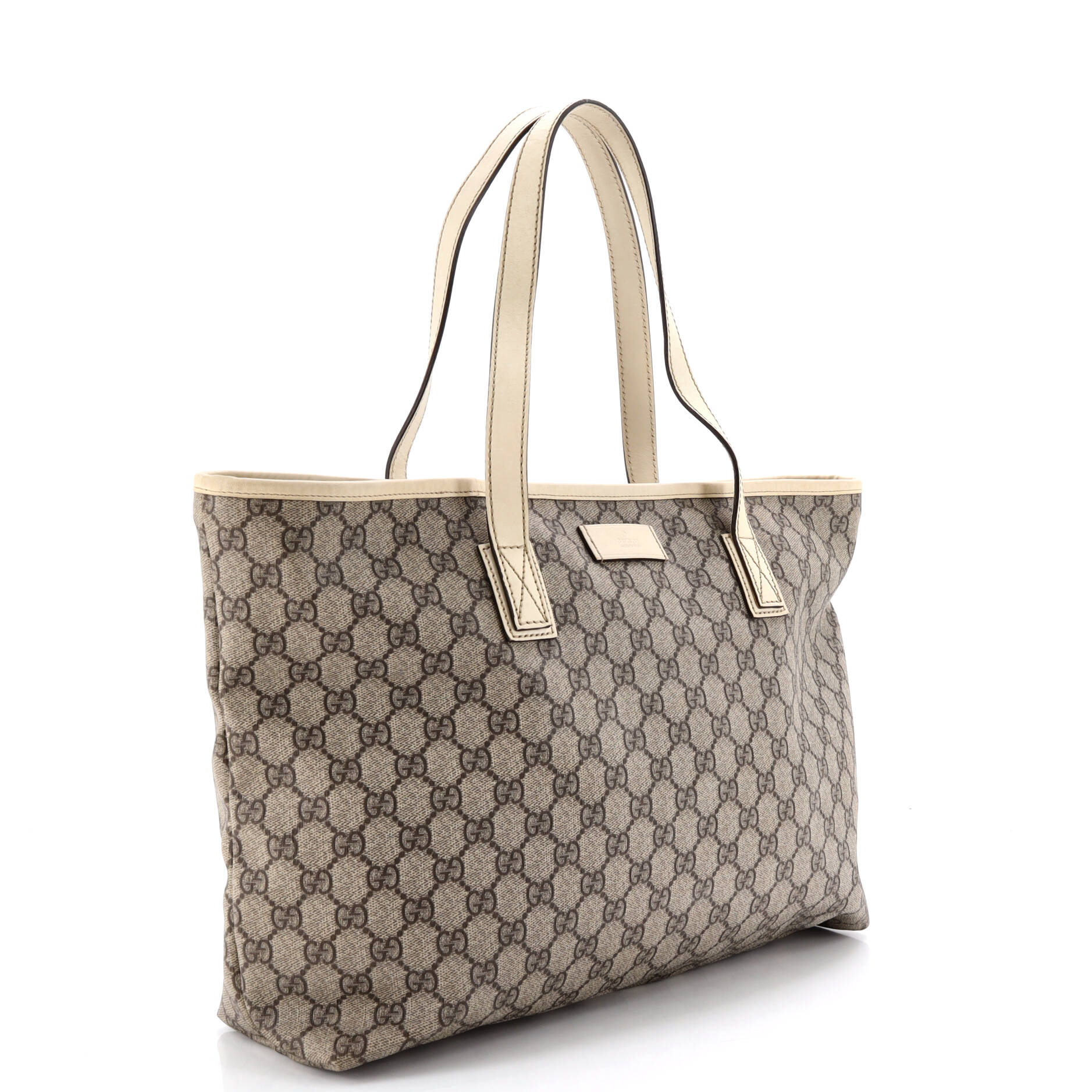 Plus Tote GG Coated Canvas with Leather Medium