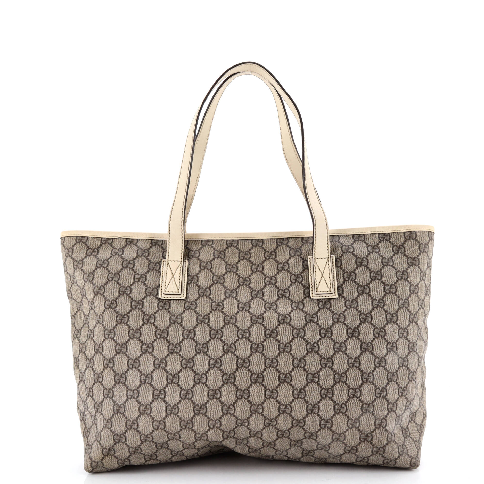 Plus Tote GG Coated Canvas with Leather Medium