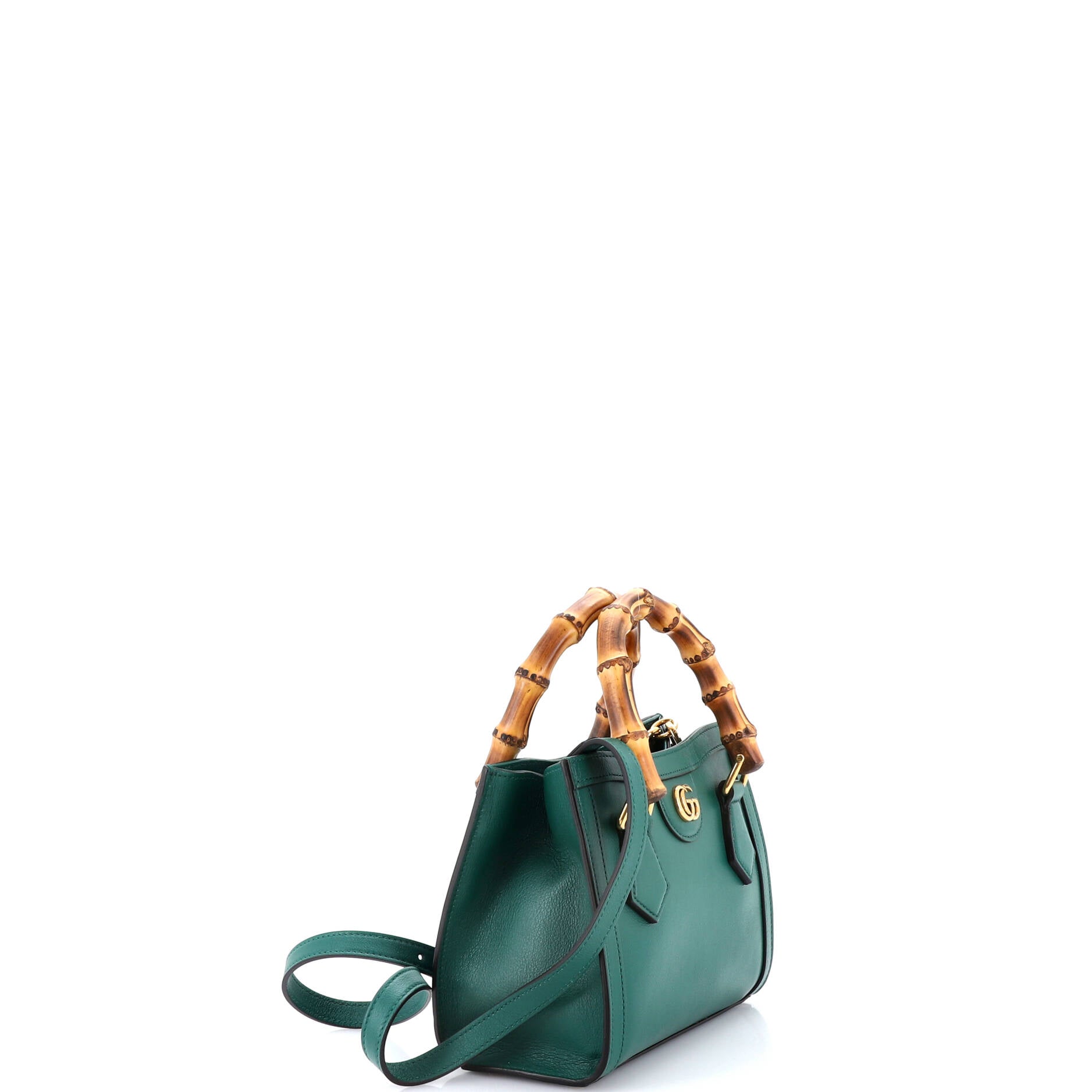 Diana NM Bamboo Handle Tote Leather Mini