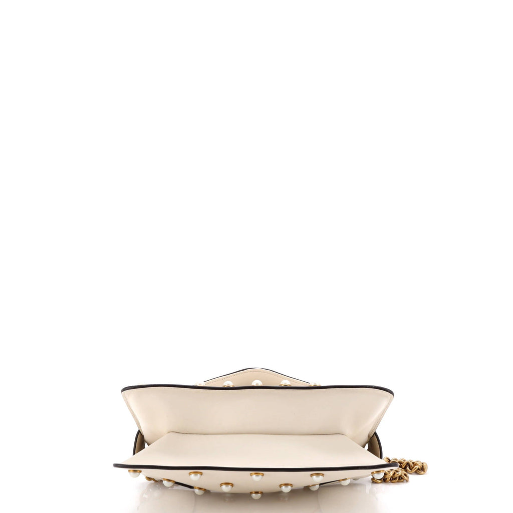 Broadway Pearly Bee Shoulder Bag Embellished Leather Mini
