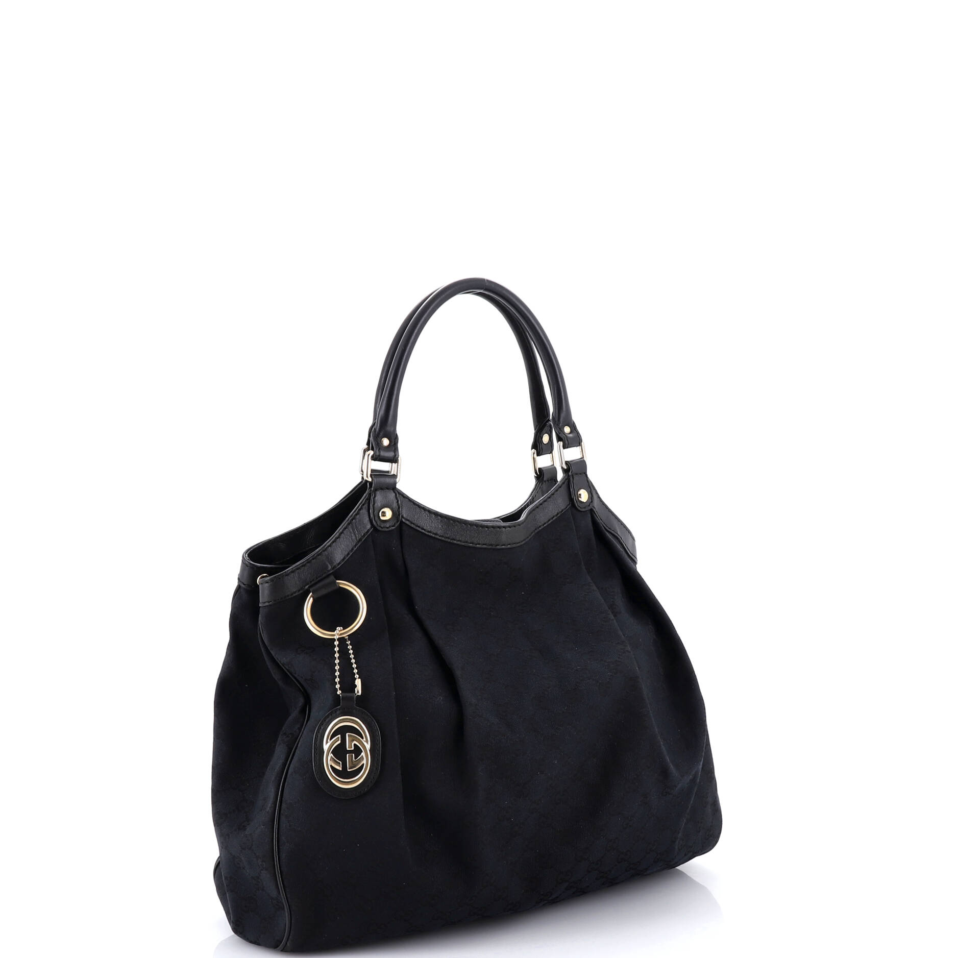 Sukey Tote GG Canvas with Leather Large
