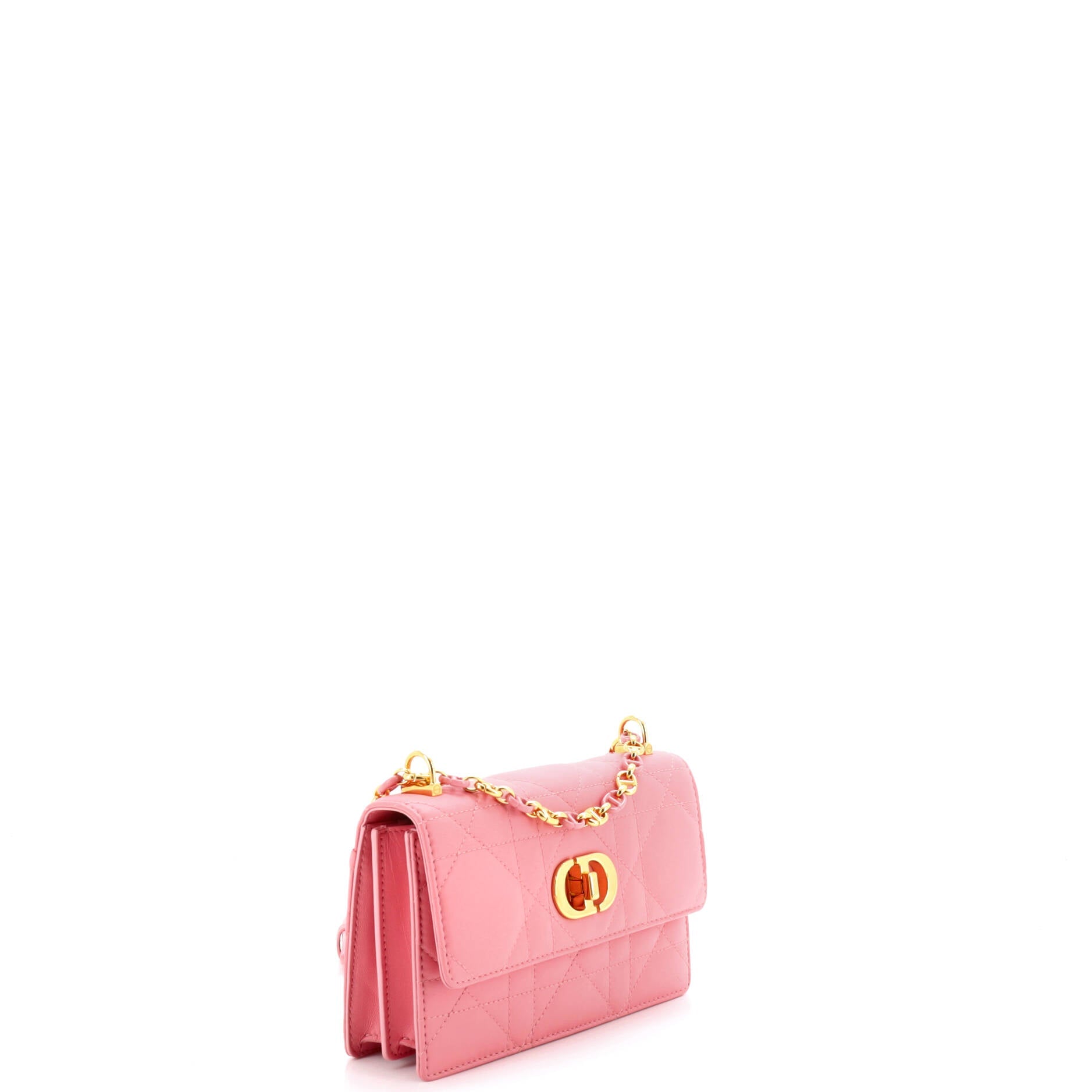 Miss Caro Flap Bag Cannage Quilt Calfskin Mini