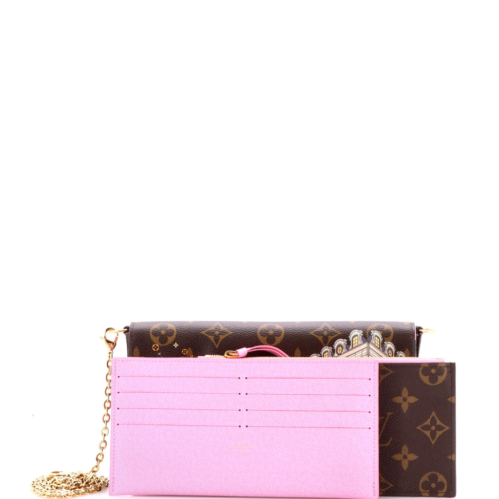 Felicie Pochette Limited Edition Vivienne Xmas Monogram Canvas