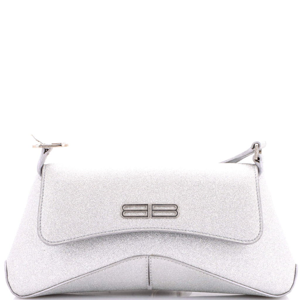XX Flap Street Shoulder Bag Glitter Leather Small