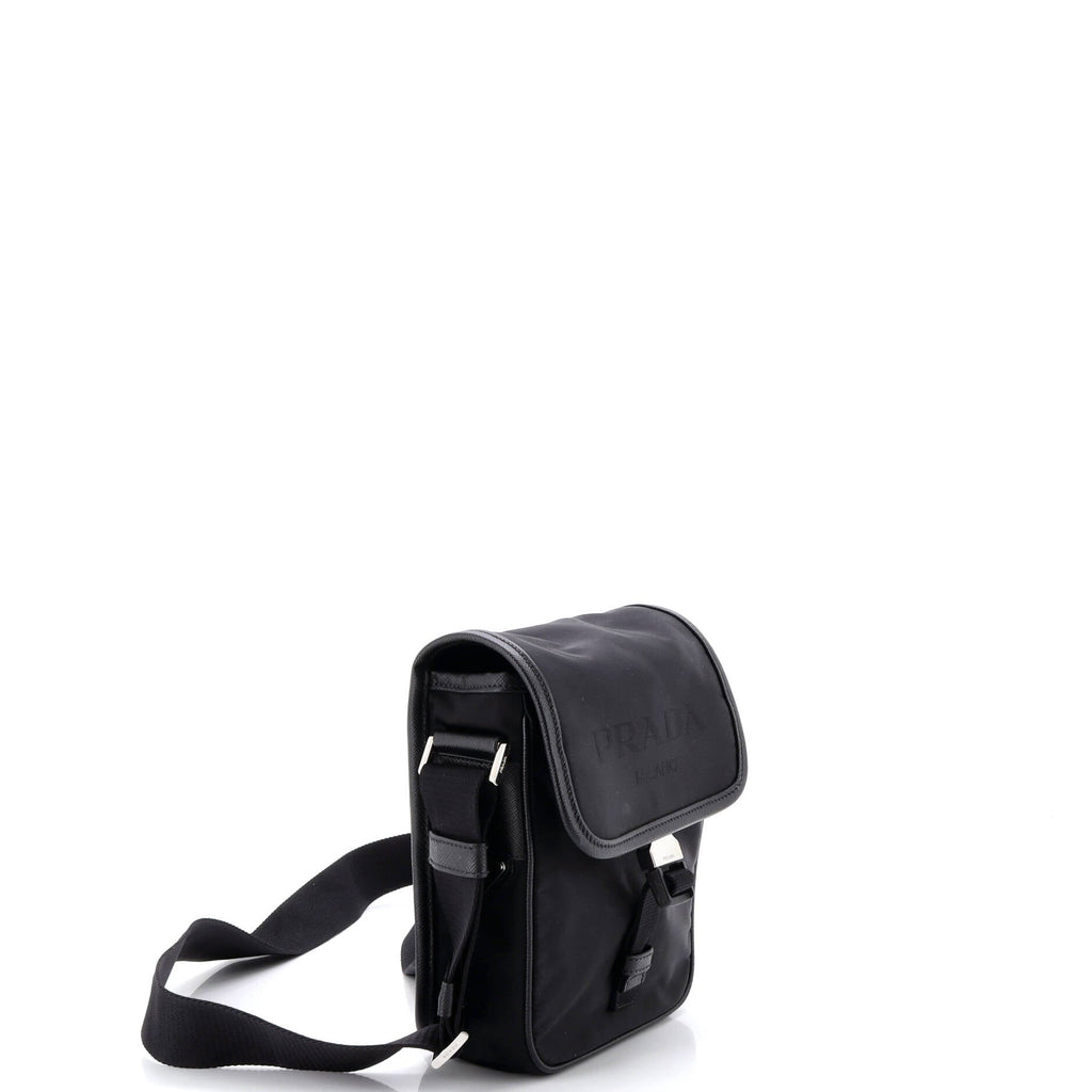 Logo Buckle Messenger Bag Nylon