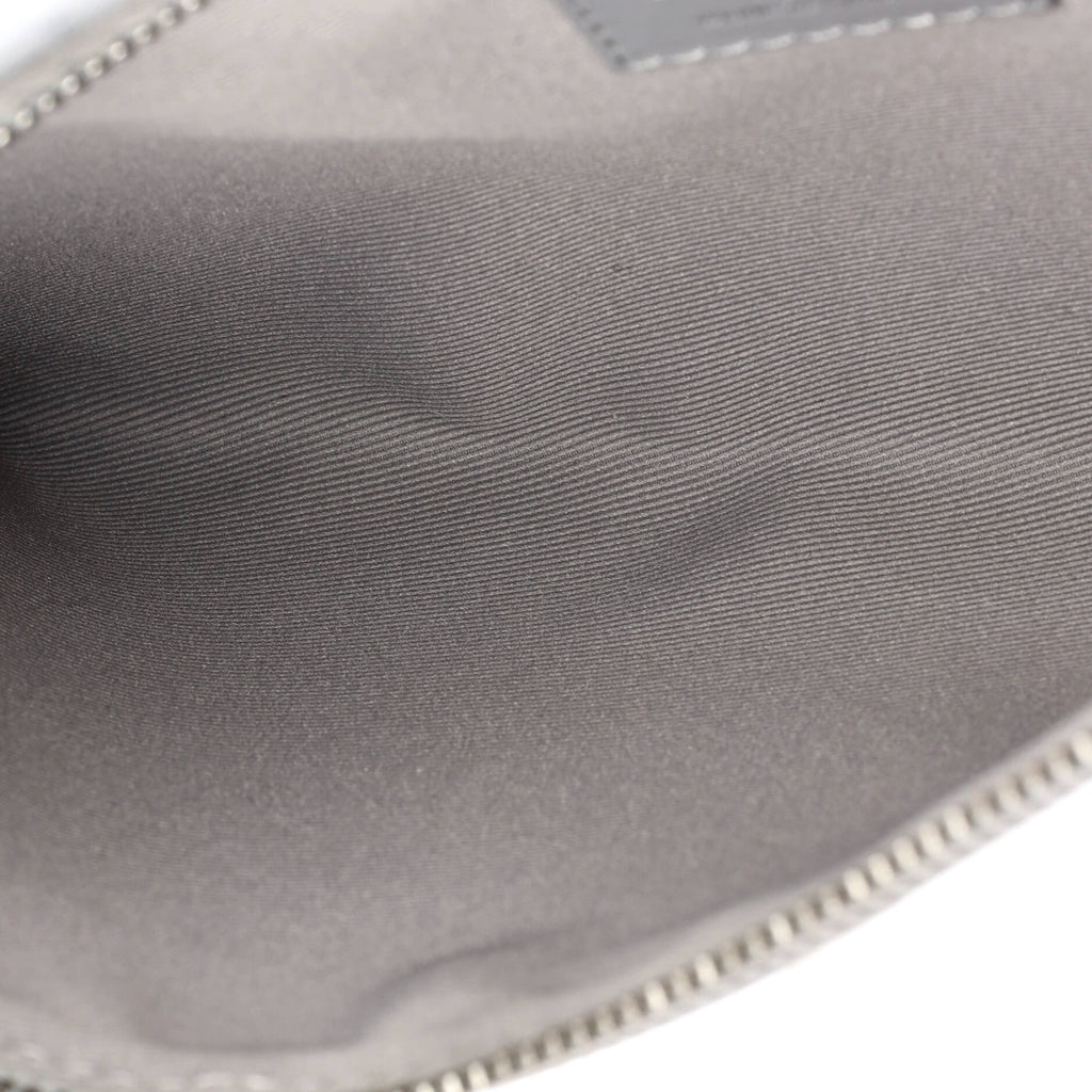 Double Flat Messenger Bag Limited Edition Logo Story Monogram Canvas and Denim