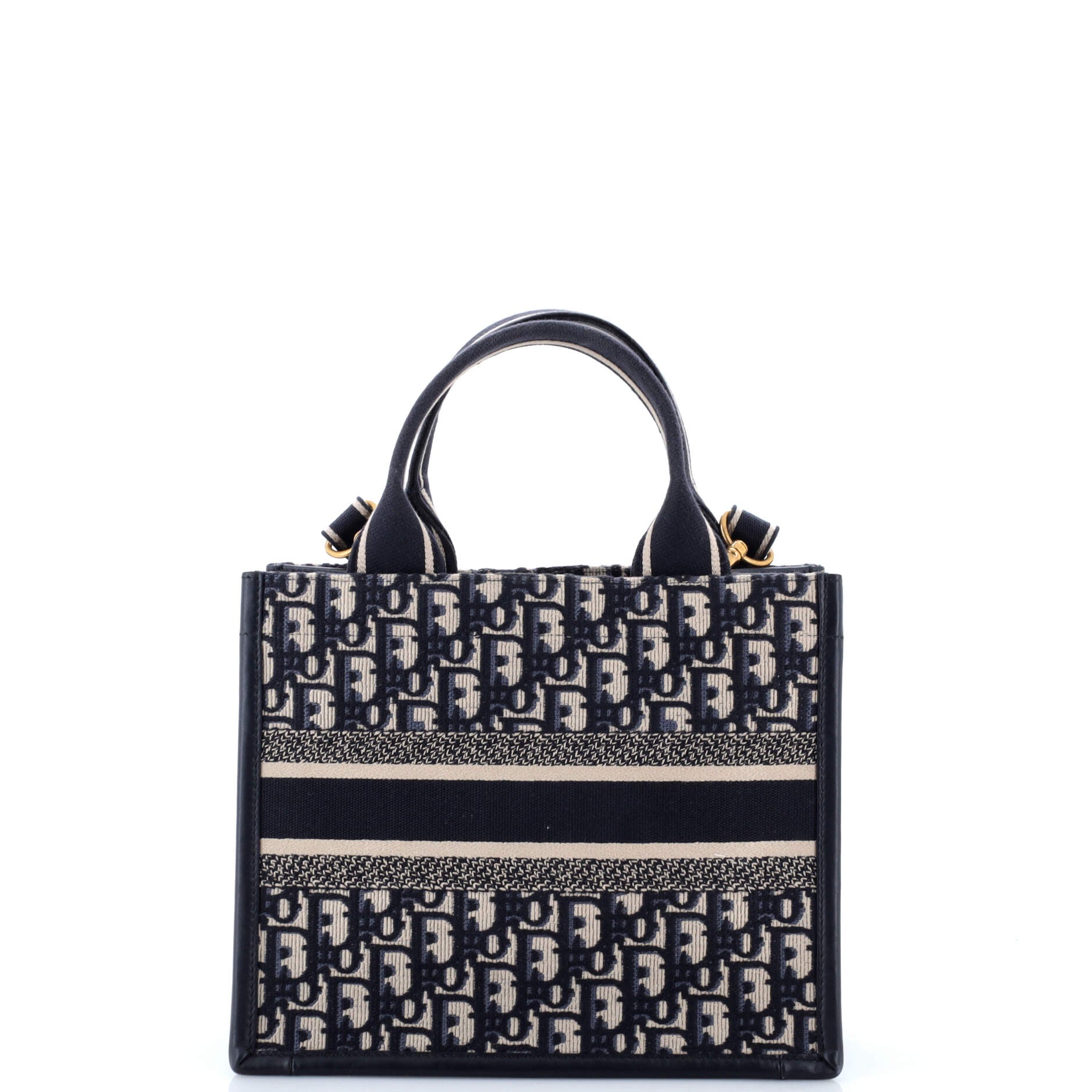 Book Tote with Strap Oblique Canvas Small
