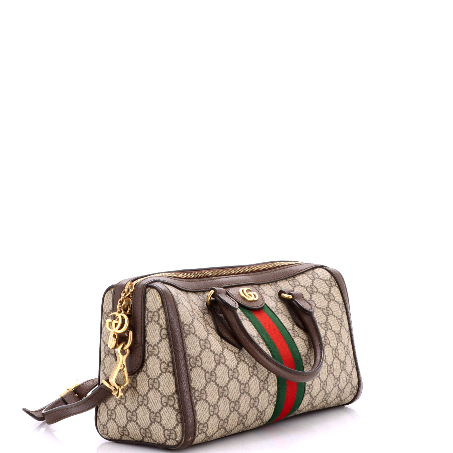 Ophidia Boston Bag GG Coated Canvas Medium
