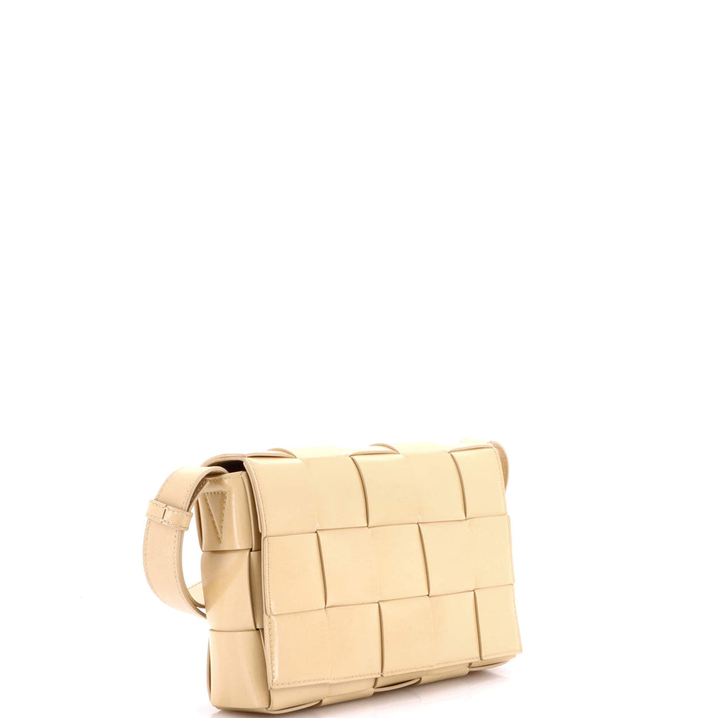 Cassette Crossbody Bag Maxi Intrecciato Patent