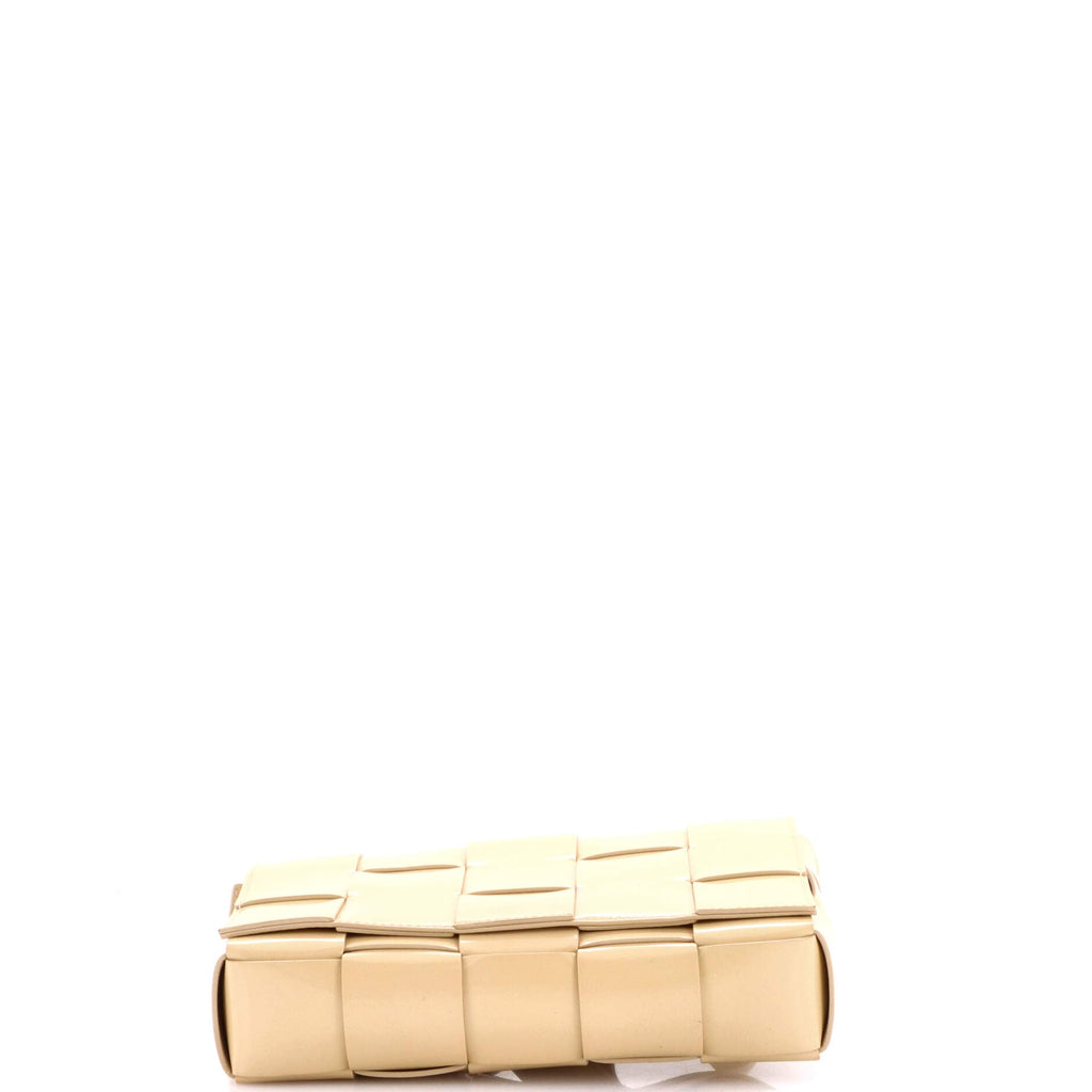 Cassette Crossbody Bag Maxi Intrecciato Patent