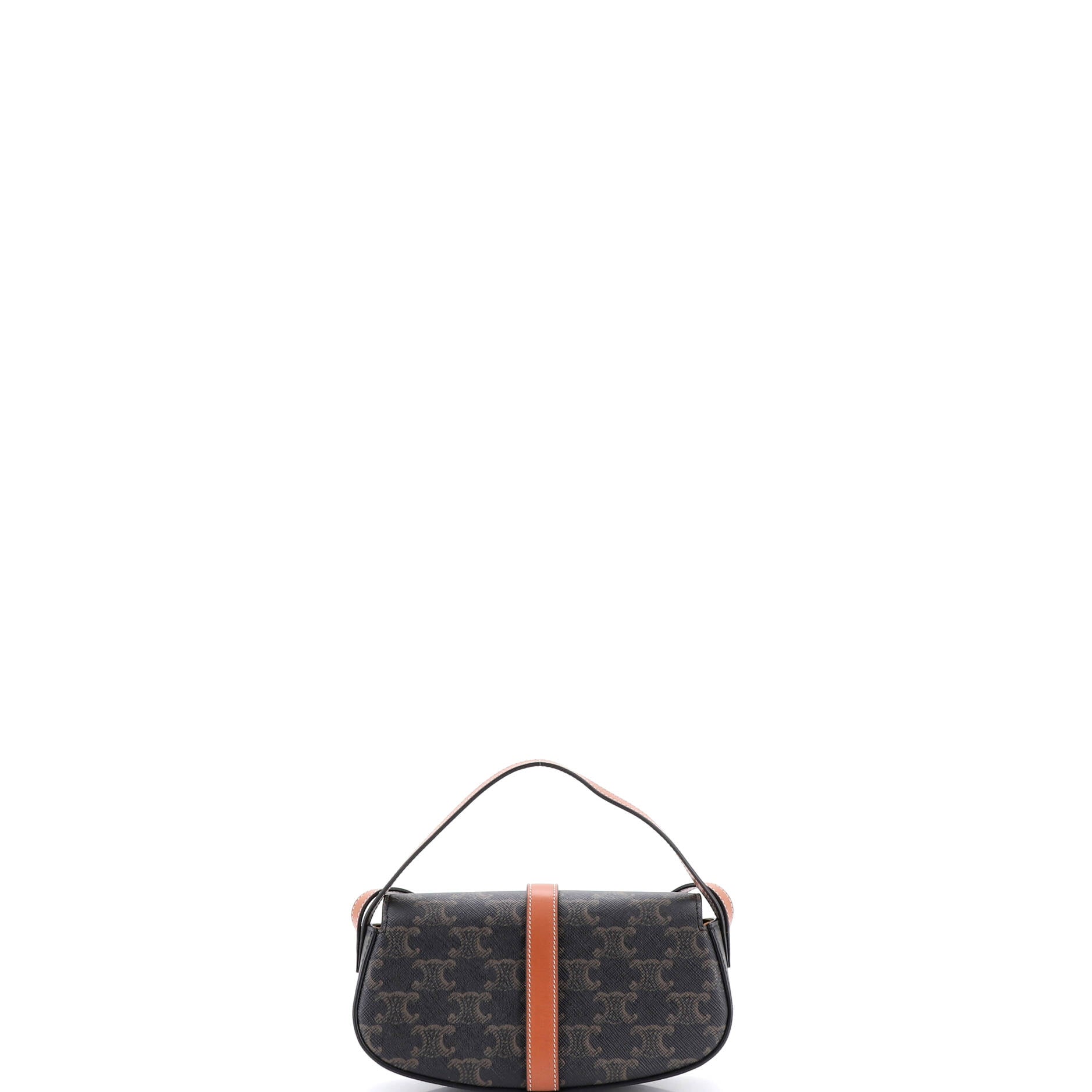 Tabou Clutch with Strap Triomphe Coated Canvas