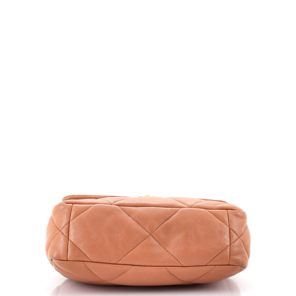 19 Flap Bag Quilted Leather Medium