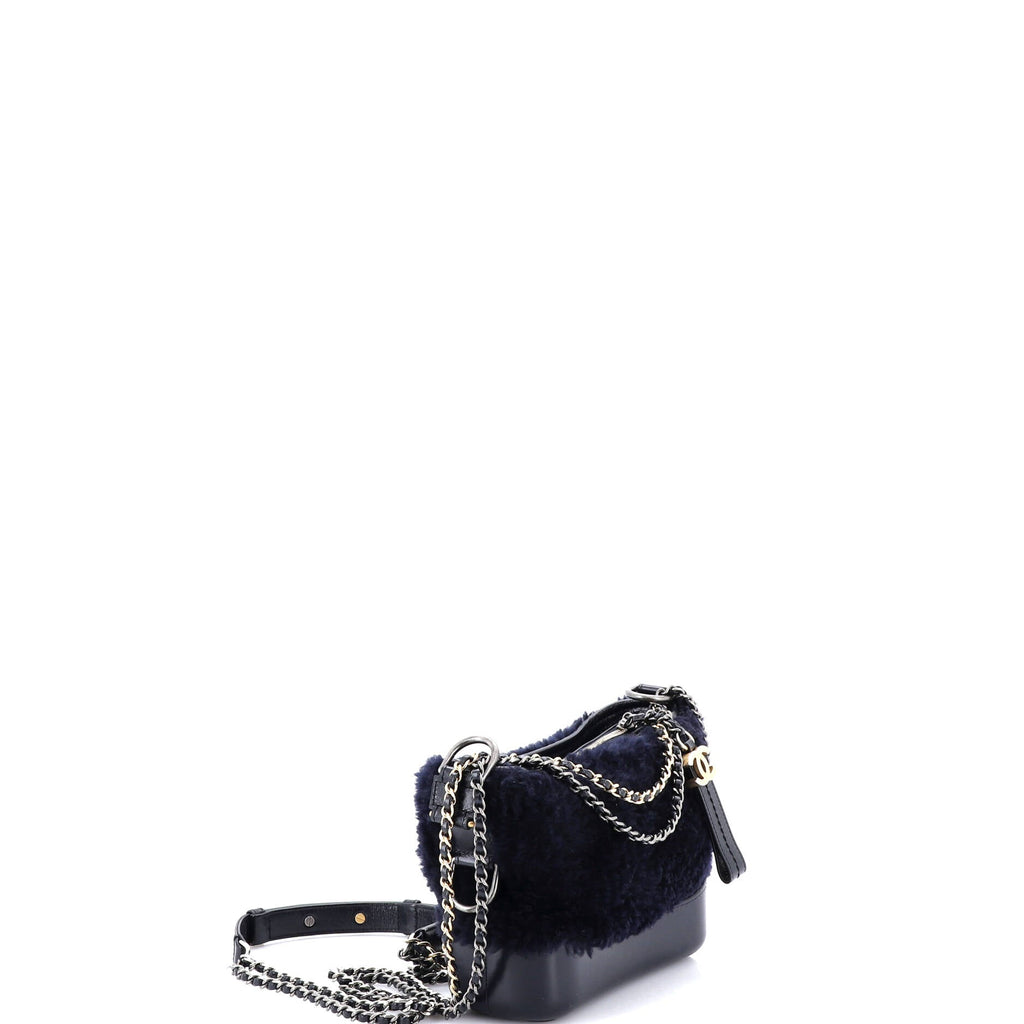 Gabrielle Hobo Shearling and Leather Small