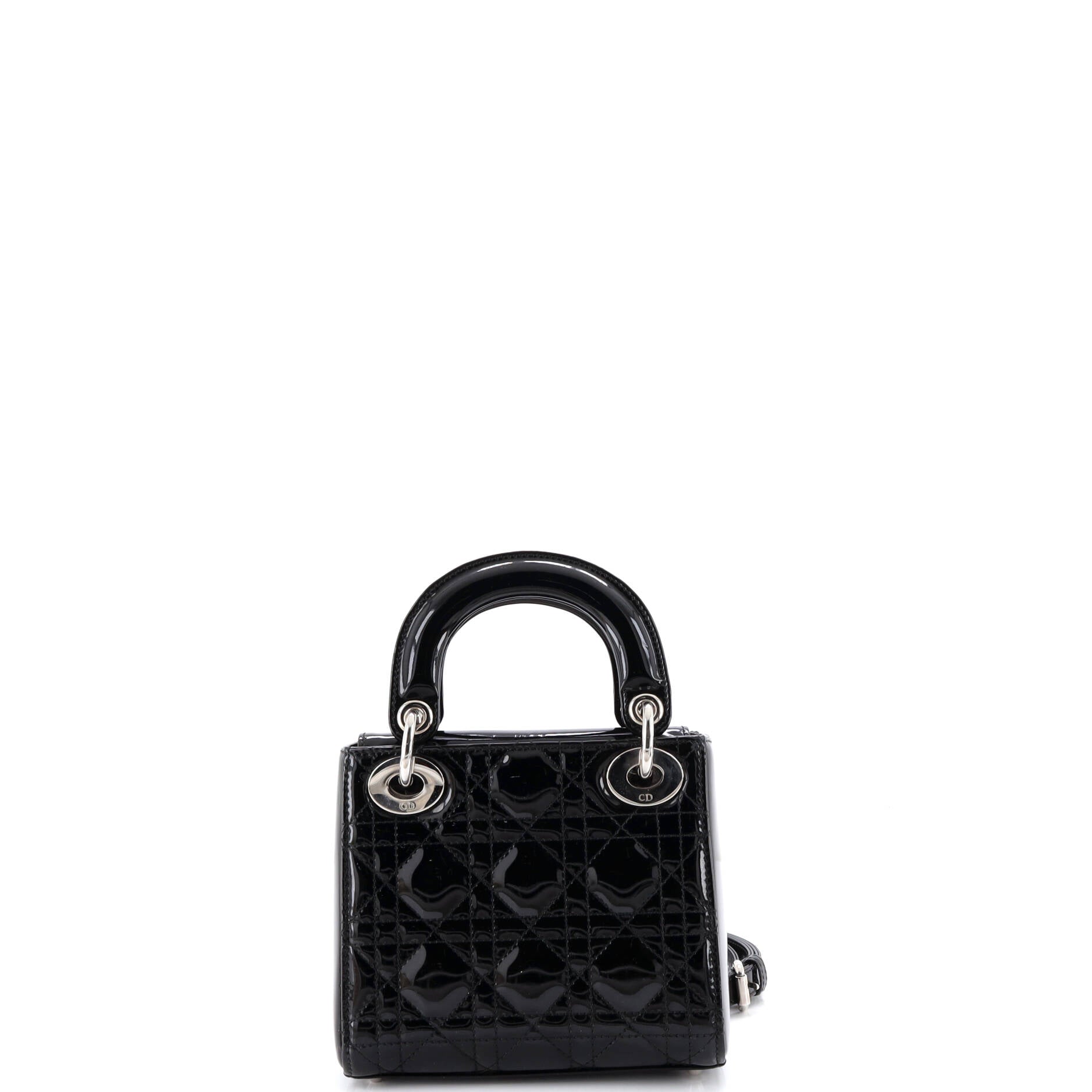 Lady Dior Bag Cannage Quilt Patent Mini
