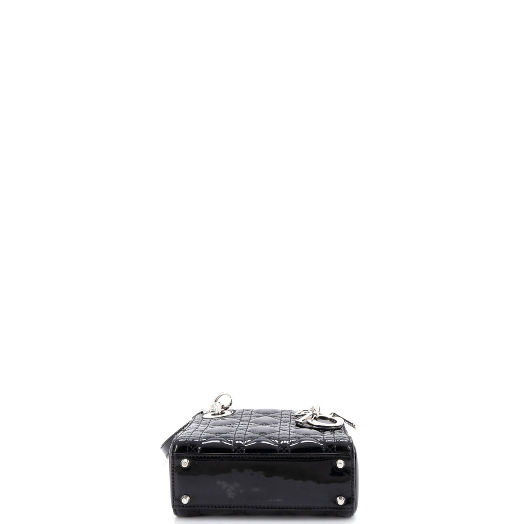 Lady Dior Bag Cannage Quilt Patent Mini