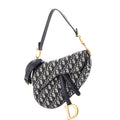 Saddle Handbag with Strap Oblique Canvas Medium
