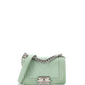 Boy Flap Bag Chevron Calfskin Small