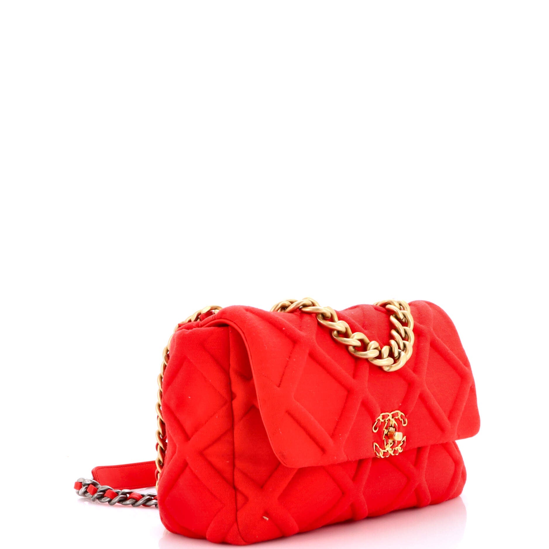 19 Flap Bag Quilted Jersey Large