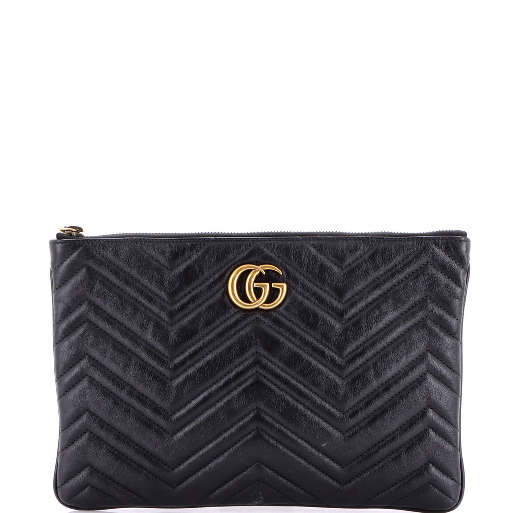 GG Marmont Clutch Matelasse Leather