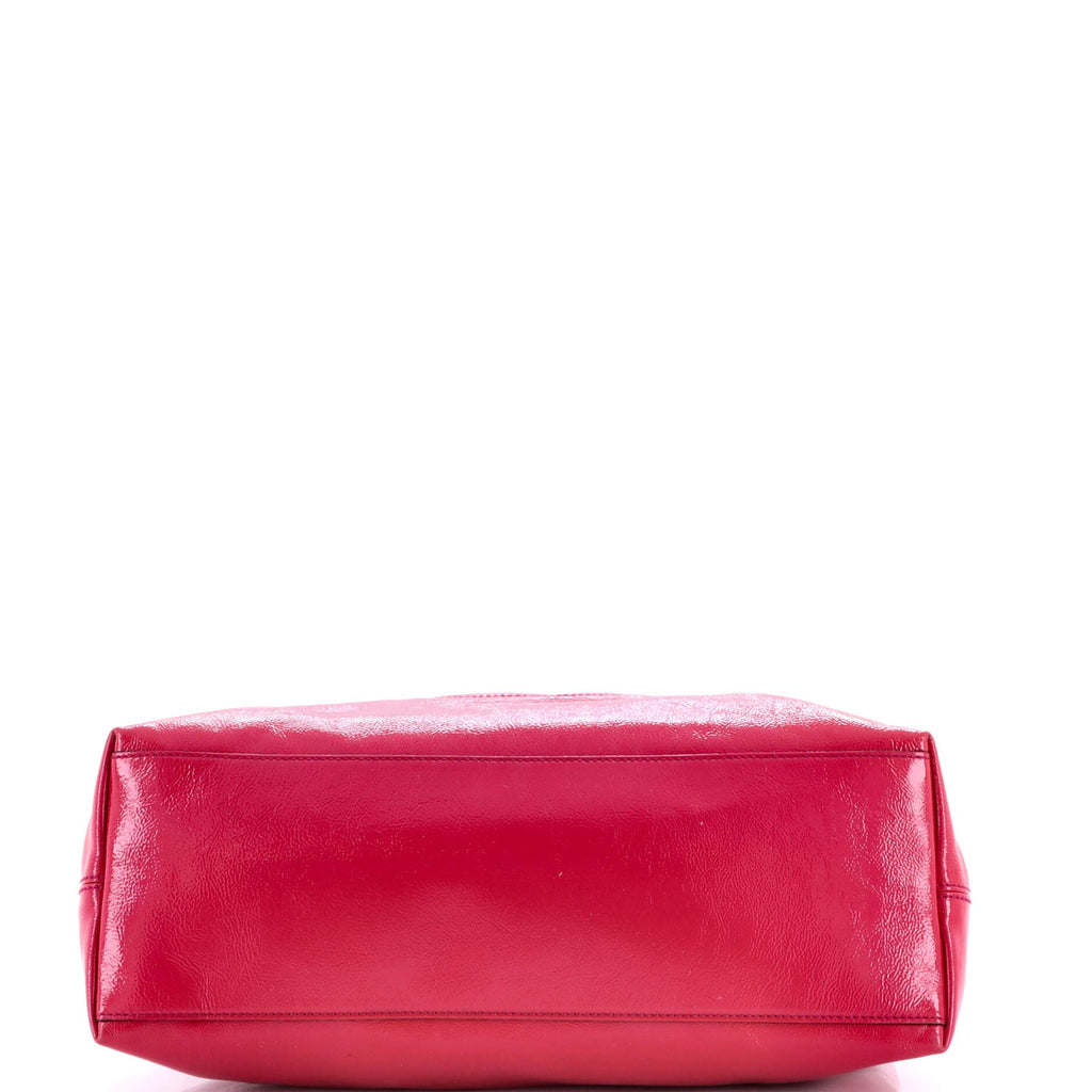 Soho Chain Strap Shoulder Bag Patent Medium