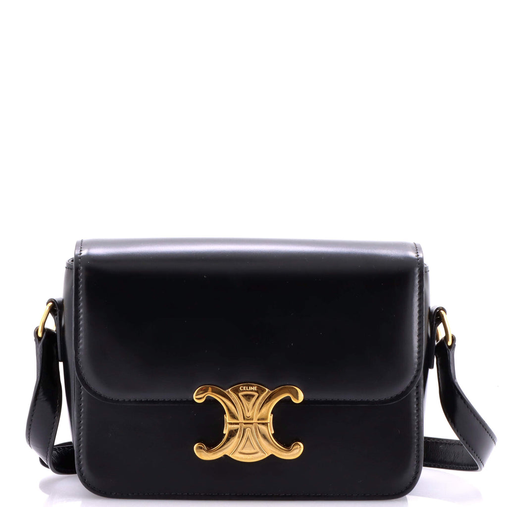Triomphe Shoulder Bag Smooth Calfskin Teen