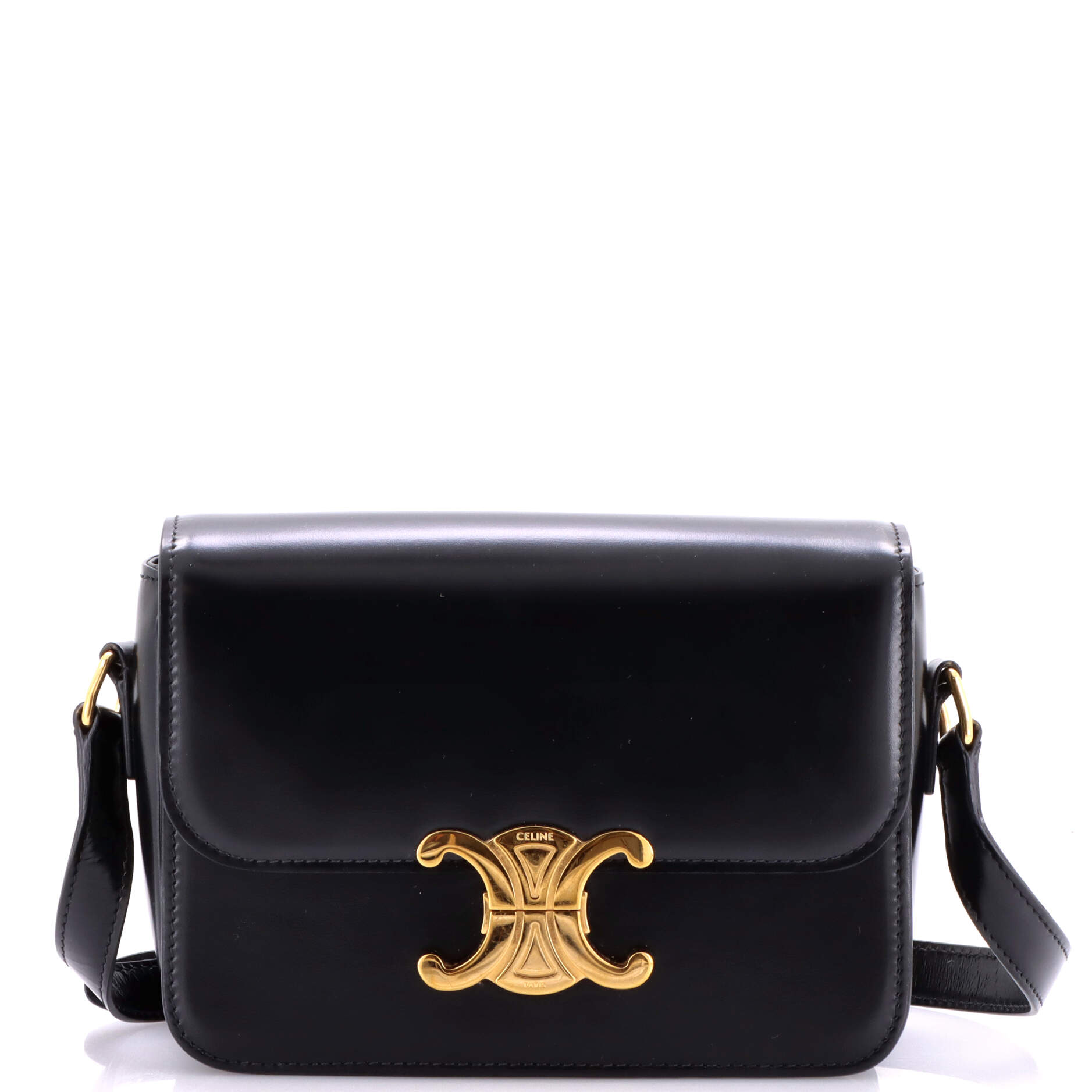 Triomphe Shoulder Bag Smooth Calfskin Teen