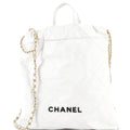 22 Chain Backpack Quilted Calfskin Large