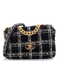 19 Flap Bag Quilted Tweed Medium