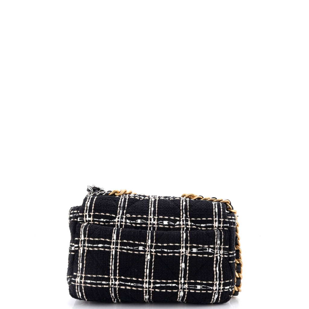 19 Flap Bag Quilted Tweed Medium