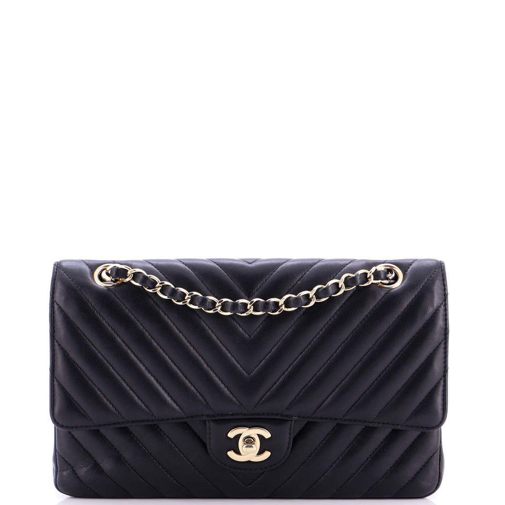 Classic Double Flap Bag Chevron Lambskin Medium