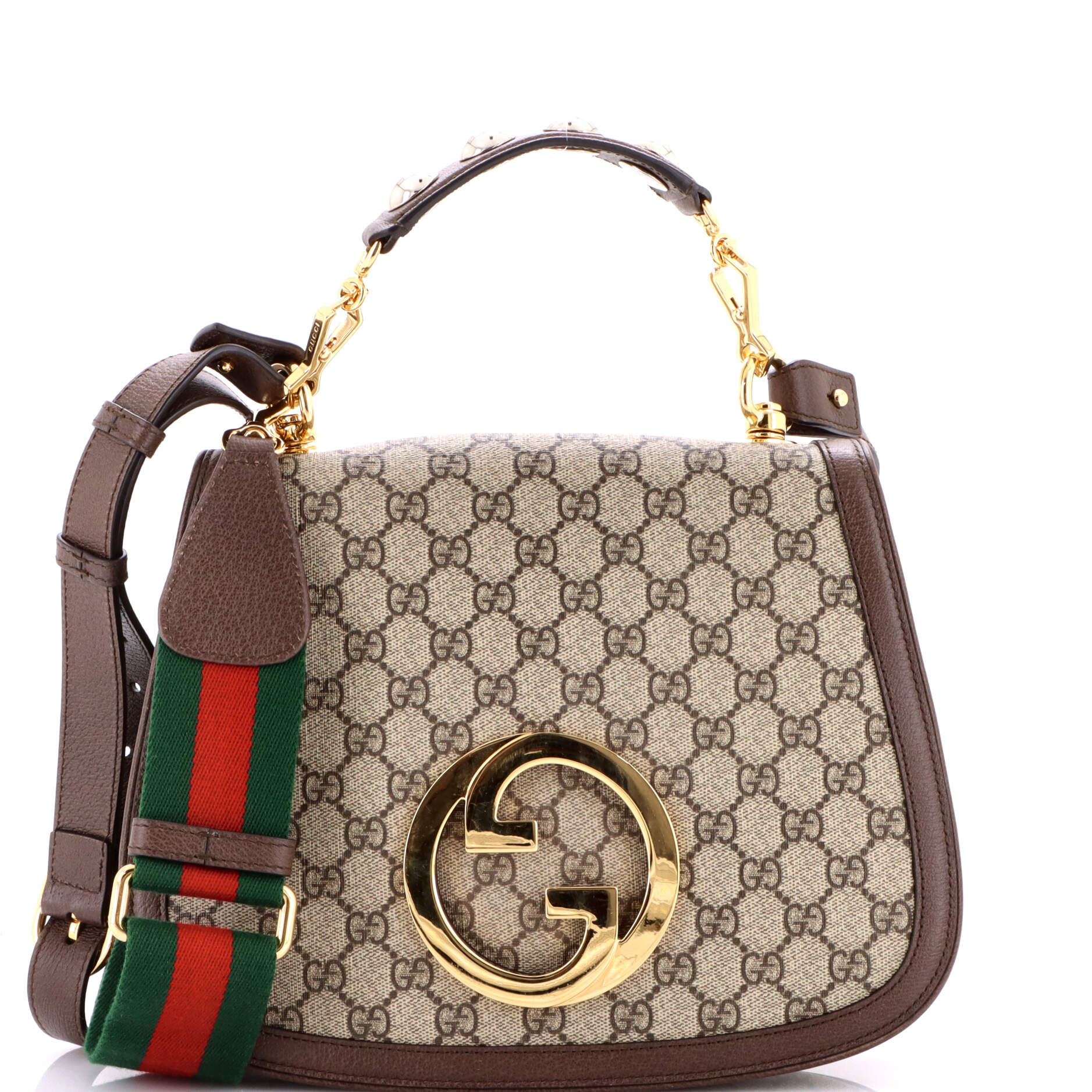 Blondie NM Top Handle Bag GG Coated Canvas Medium
