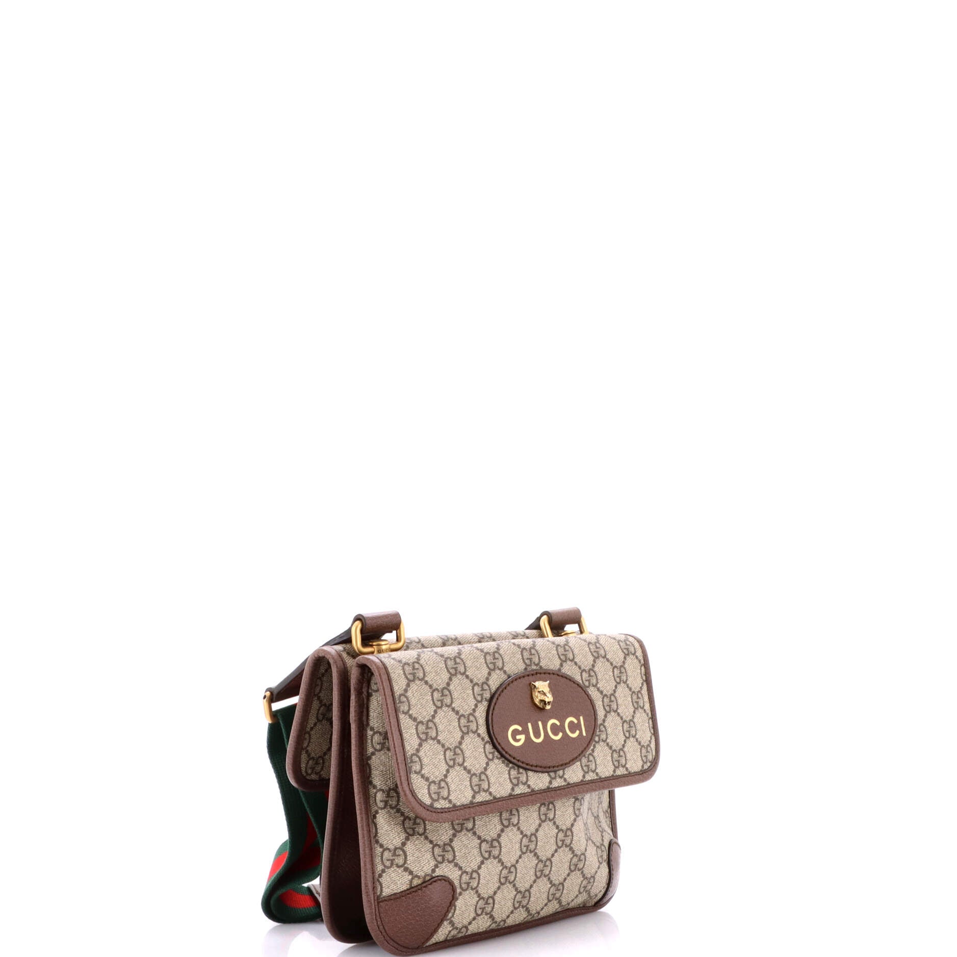 Neo Vintage Flap Messenger GG Coated Canvas Small