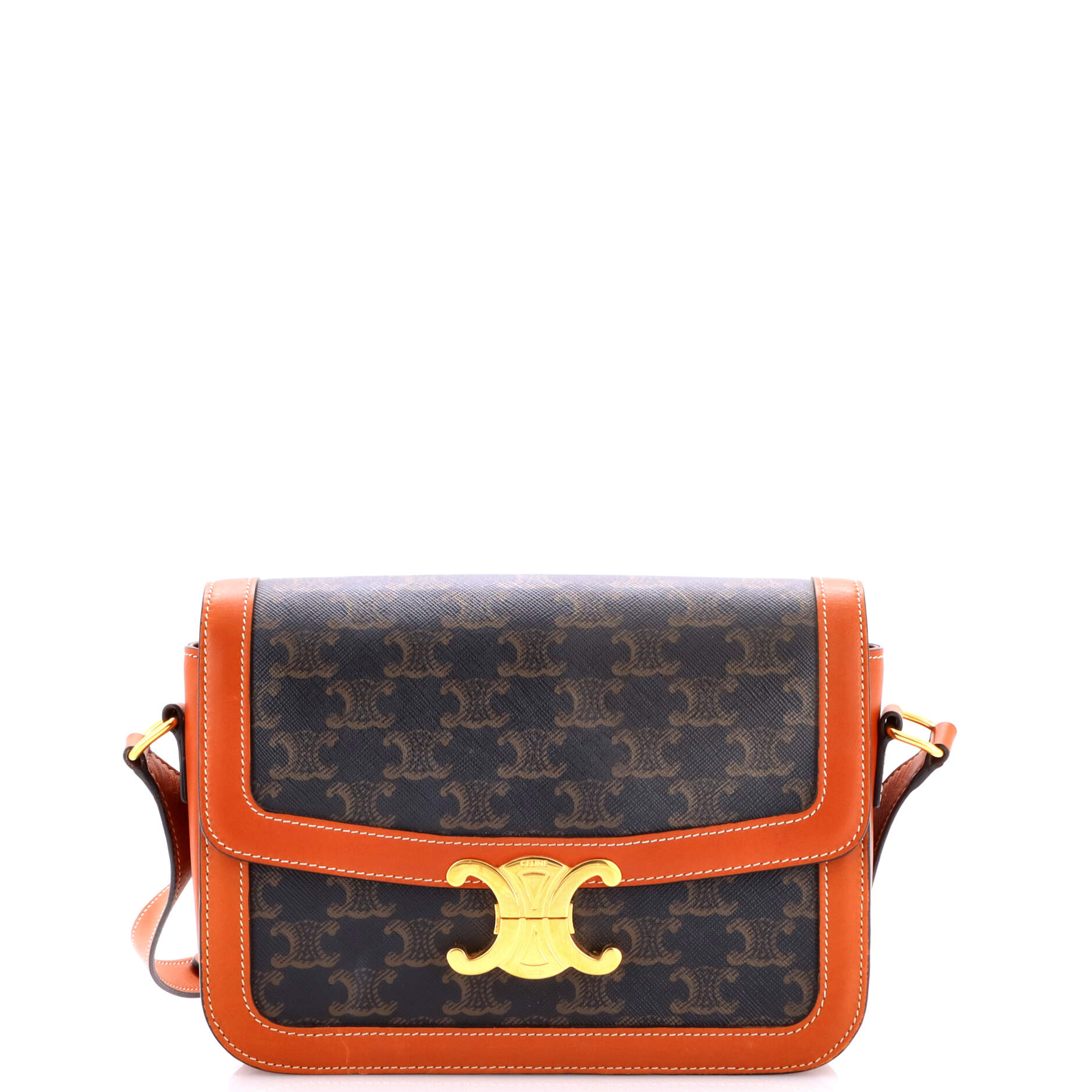 Triomphe Shoulder Bag Triomphe Coated Canvas Medium