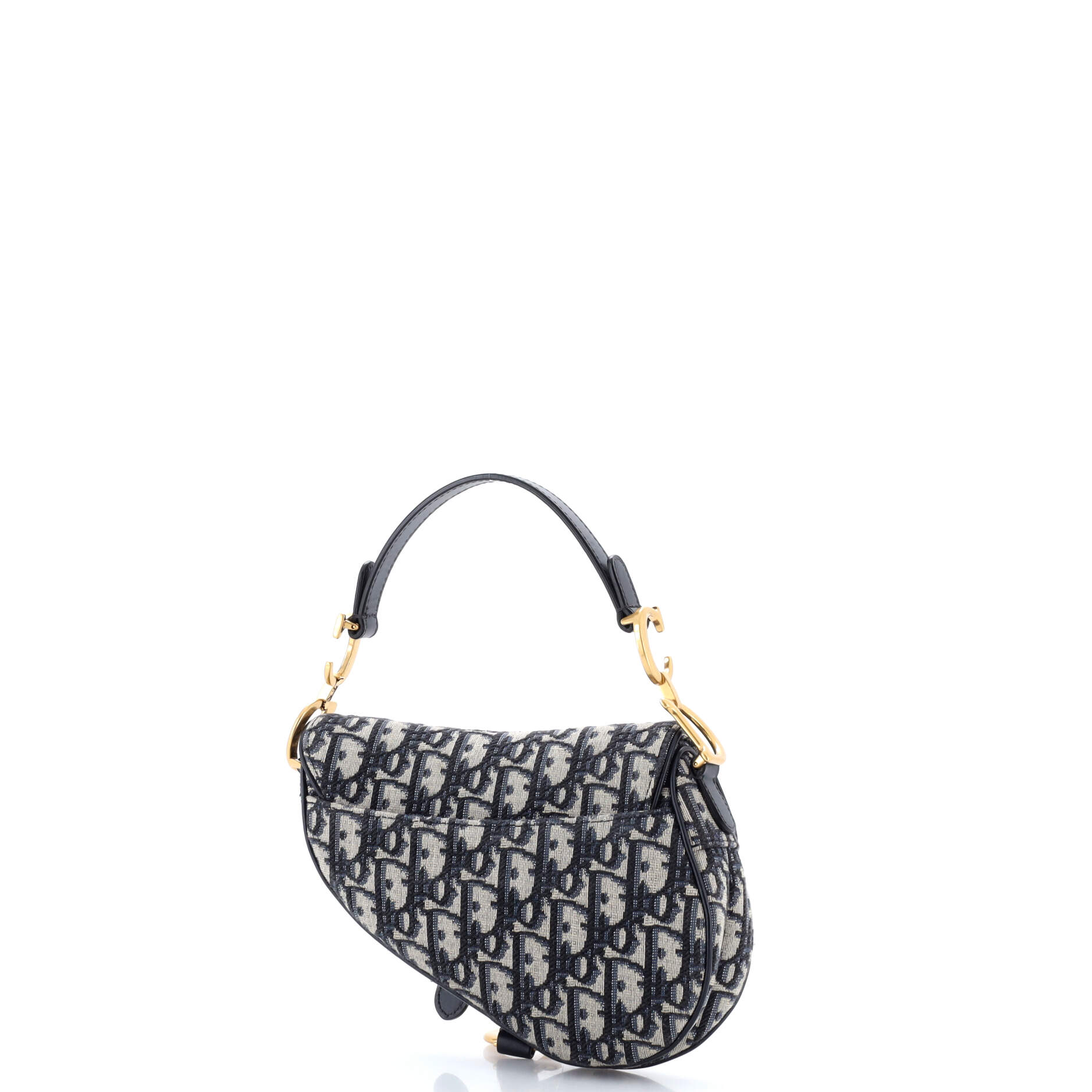 Saddle Handbag Oblique Canvas Mini