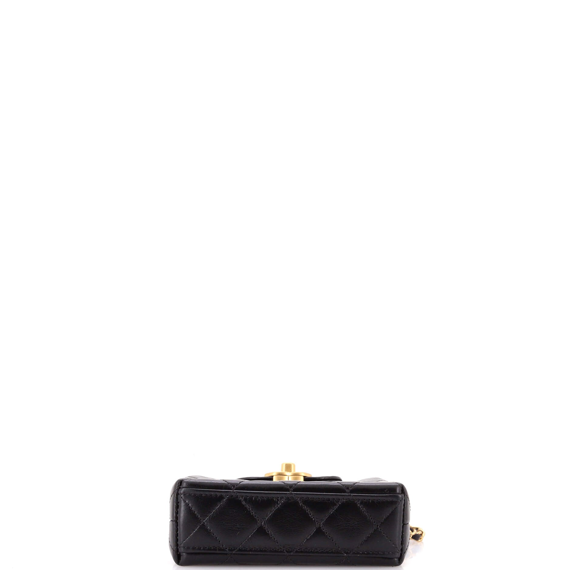 Kelly Top Handle Shopping Bag Quilted Shiny Aged Calfskin Nano