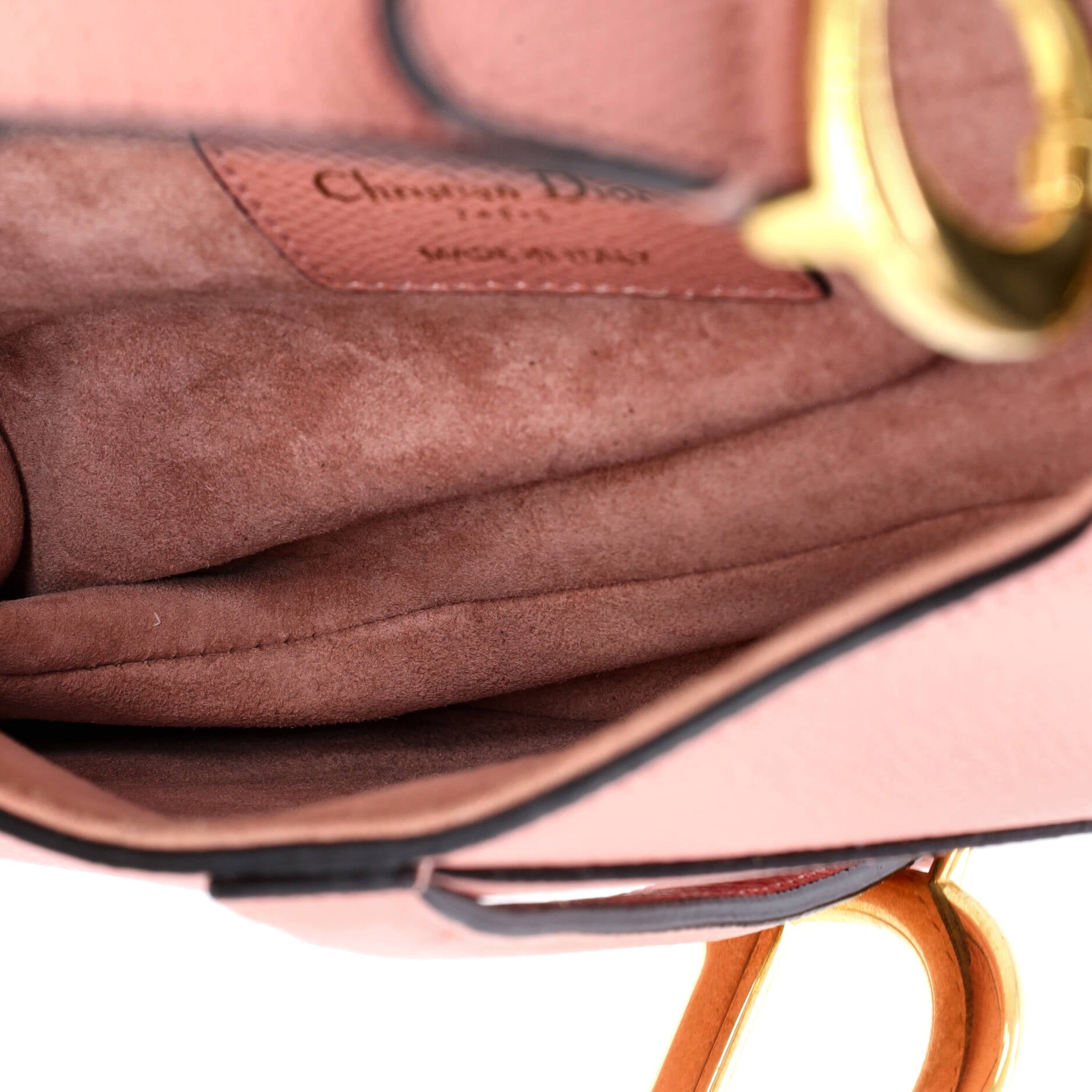 Saddle Handbag Leather Mini