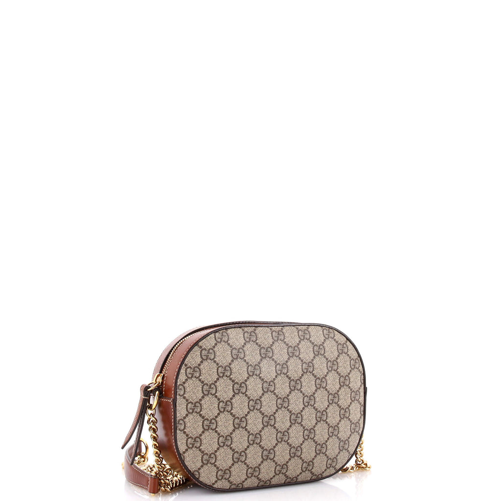 Chain Crossbody Bag GG Coated Canvas and Leather Mini