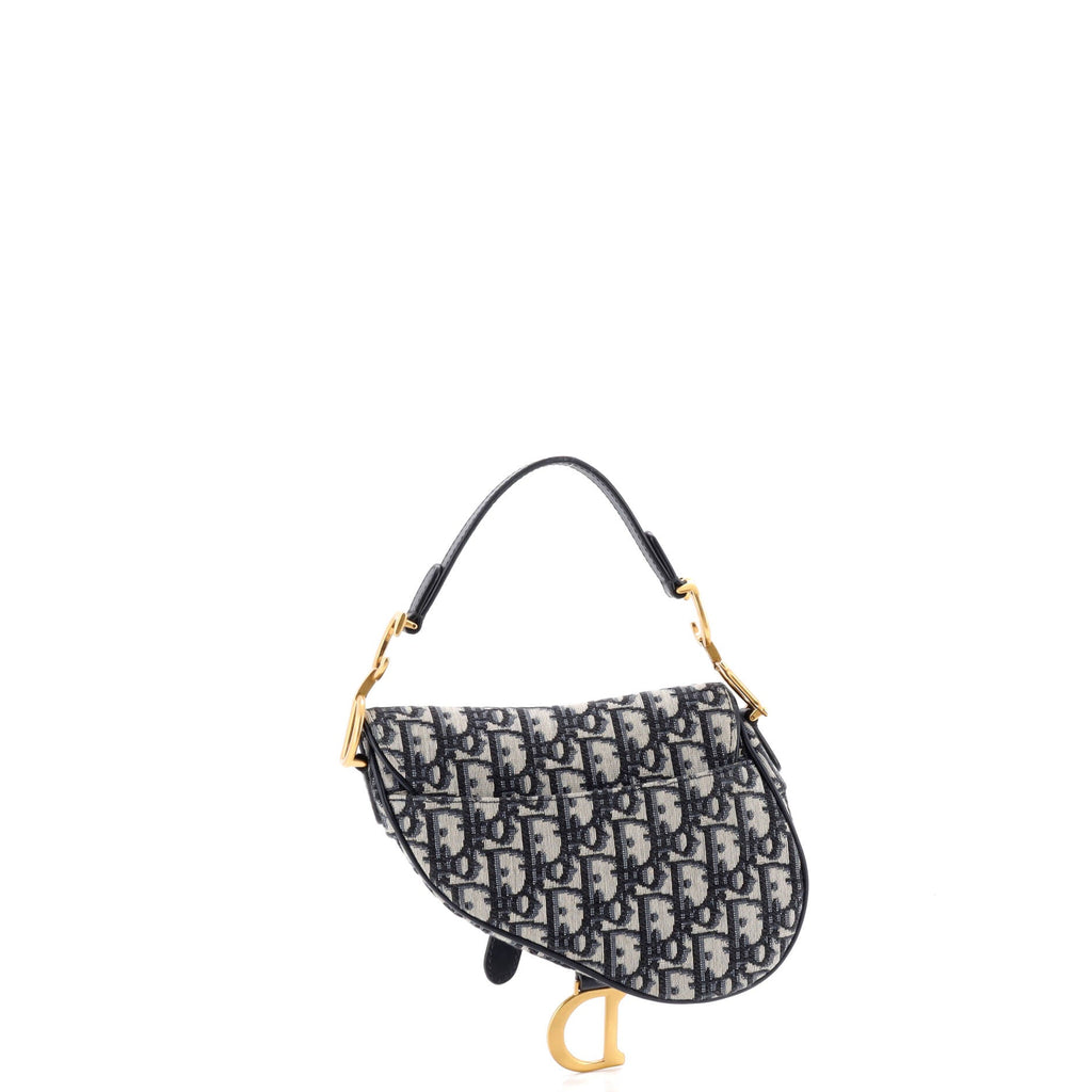 Saddle Handbag Oblique Canvas Mini