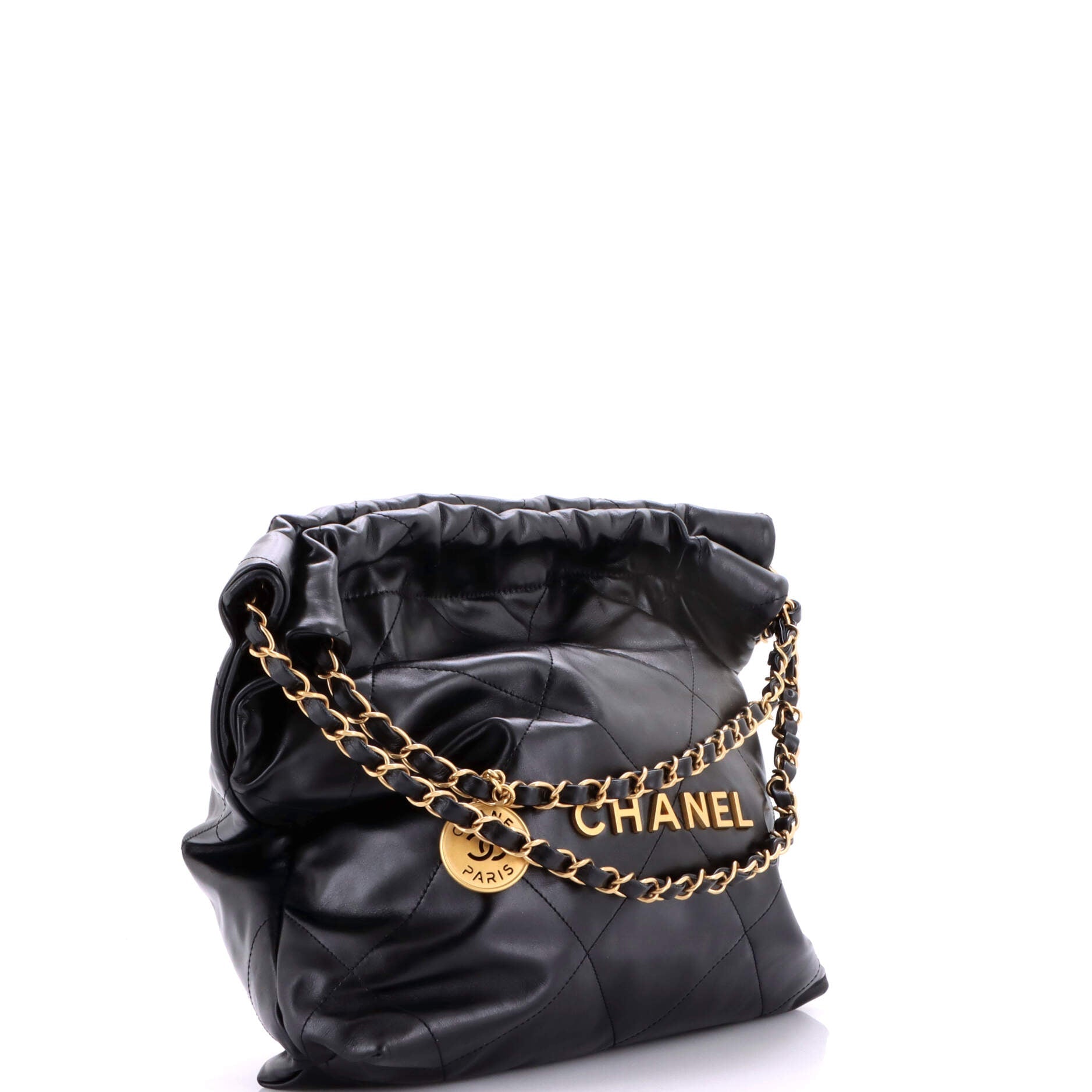 22 Chain Hobo Quilted Calfskin Small