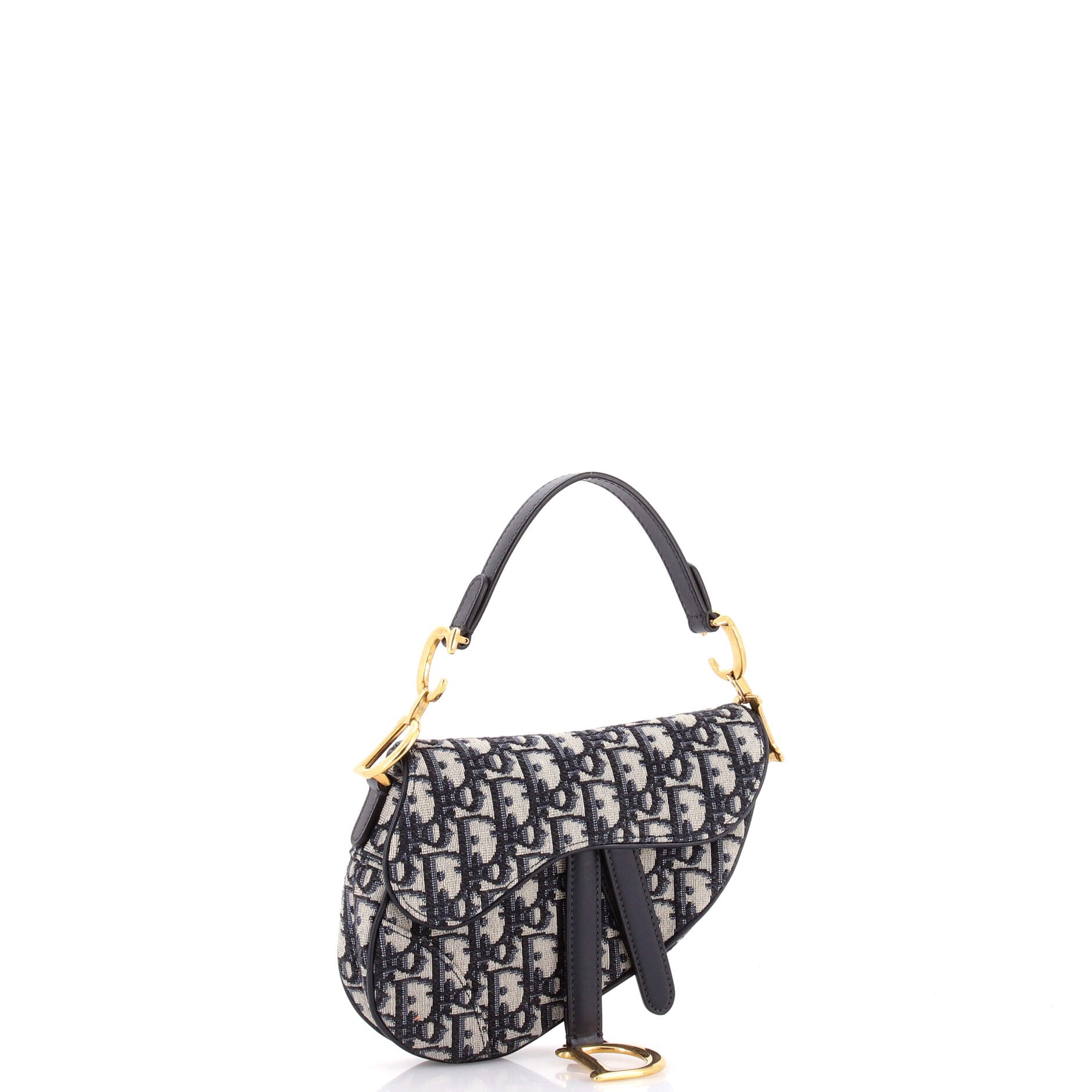 Saddle Handbag Oblique Canvas Mini