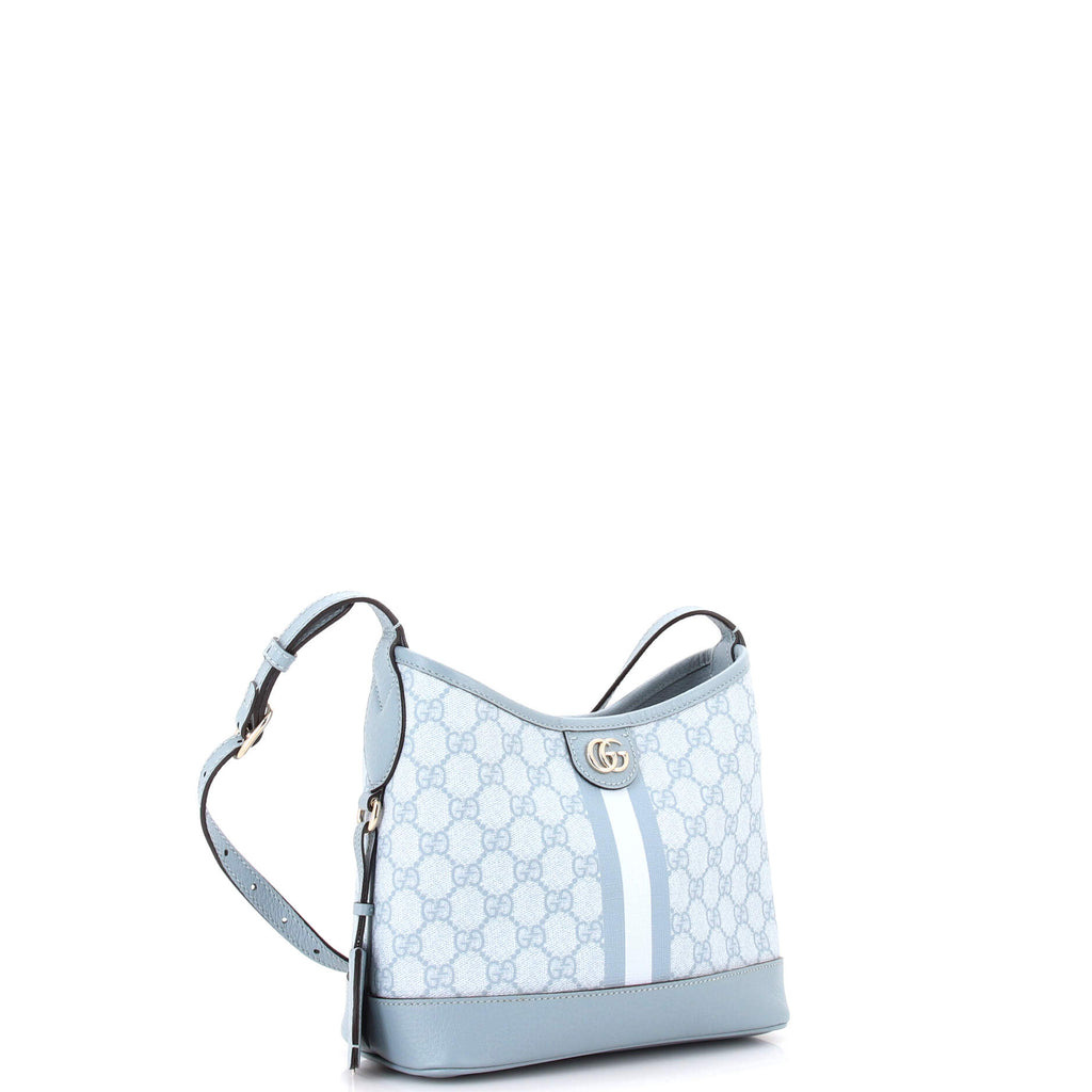 Ophidia Open Bucket Bag GG Coated Canvas with Leather Small