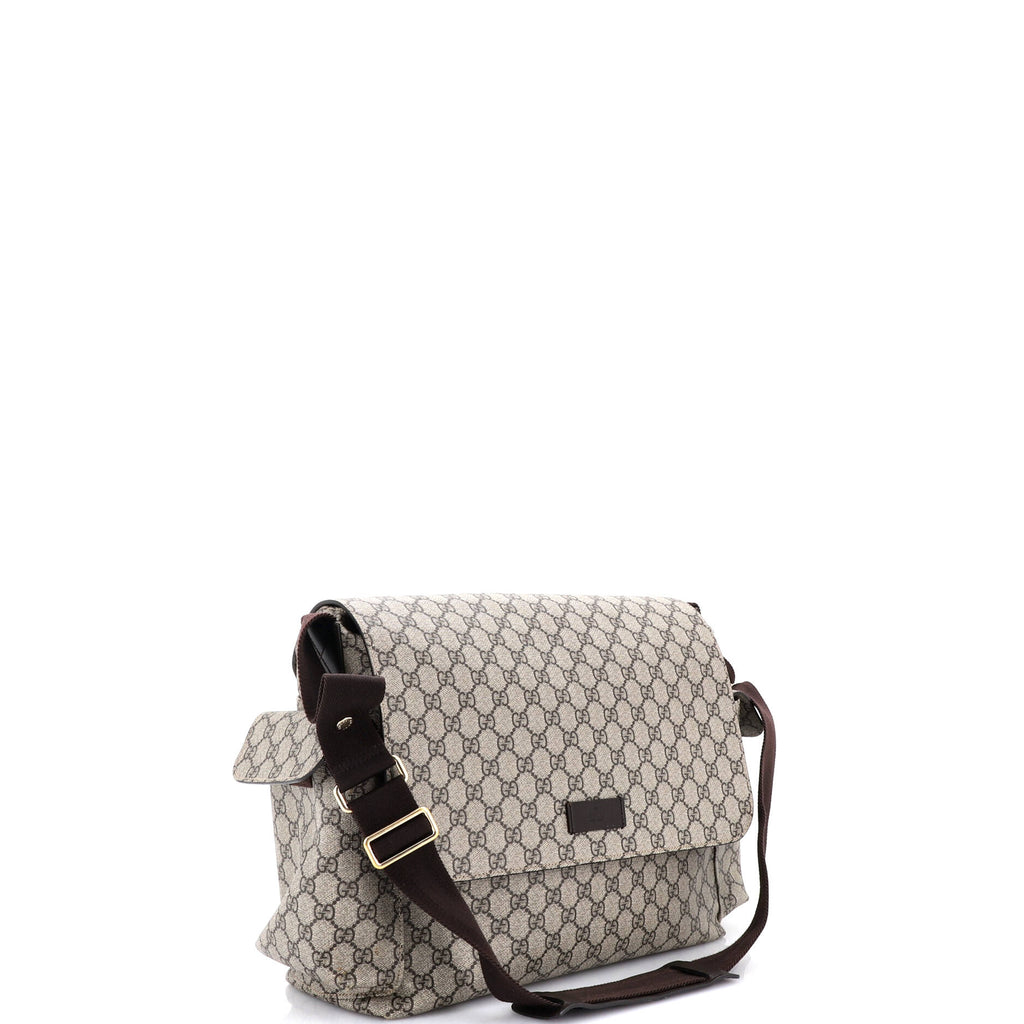 Diaper Bag GG Coated Canvas