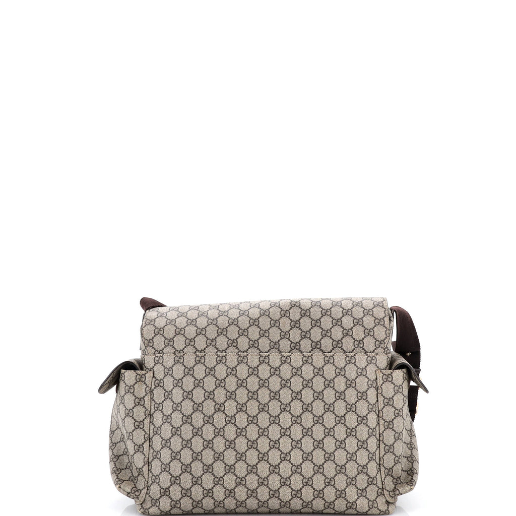 Diaper Bag GG Coated Canvas