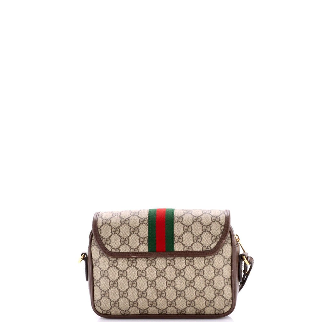 Ophidia Flap Shoulder Bag GG Coated Canvas Small