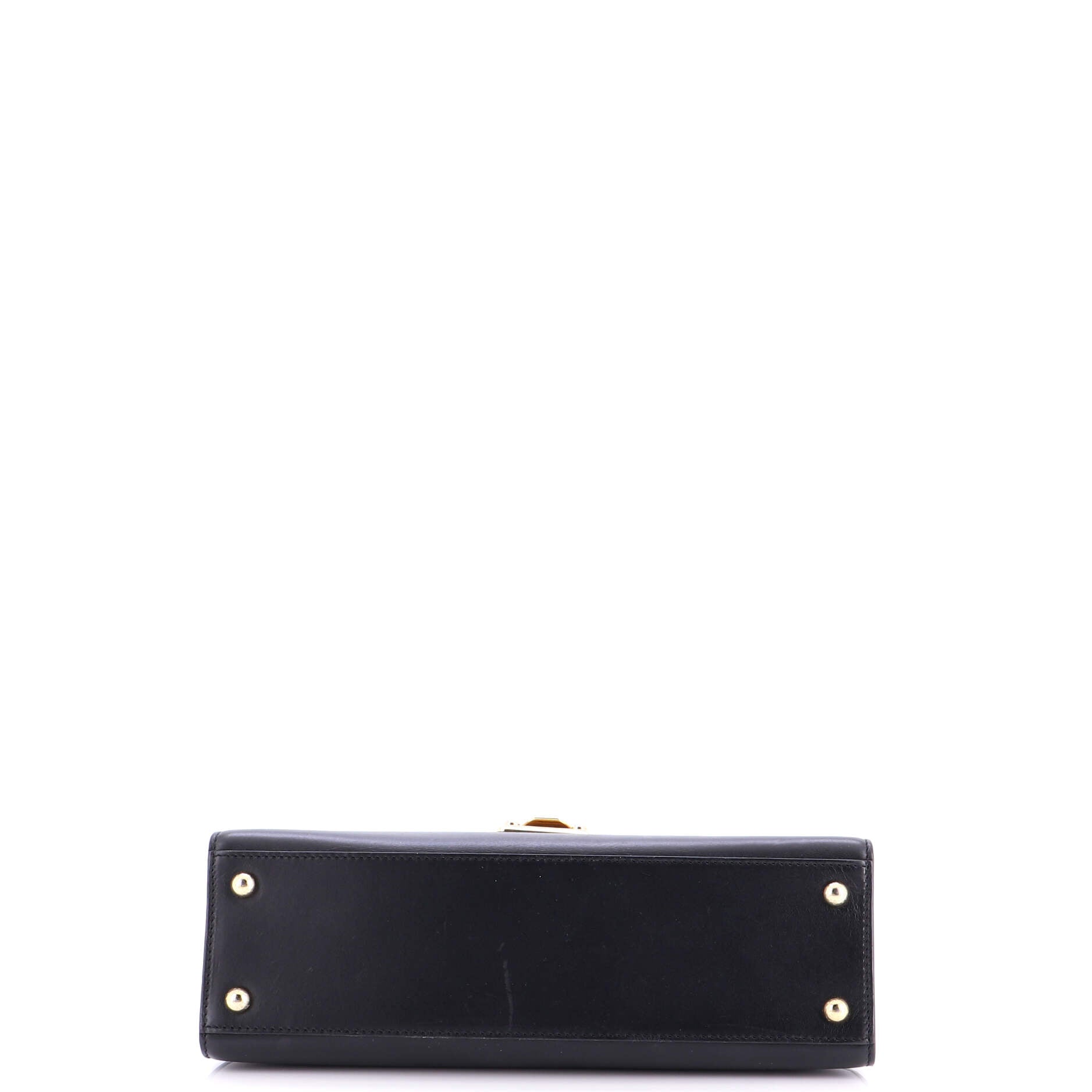 Lucia Chain Flap Bag Leather Large